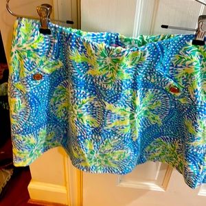 Lily Pulitzer blue and green skirt!